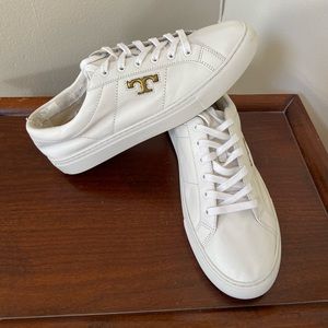 Tory Burch sz 9.5 Amalia leather sneakers / Tennis shoes Size 9 1/2